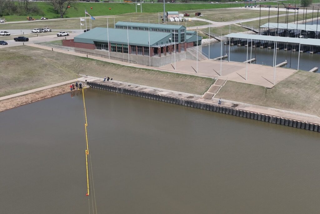 Containment boom deployment drill completed