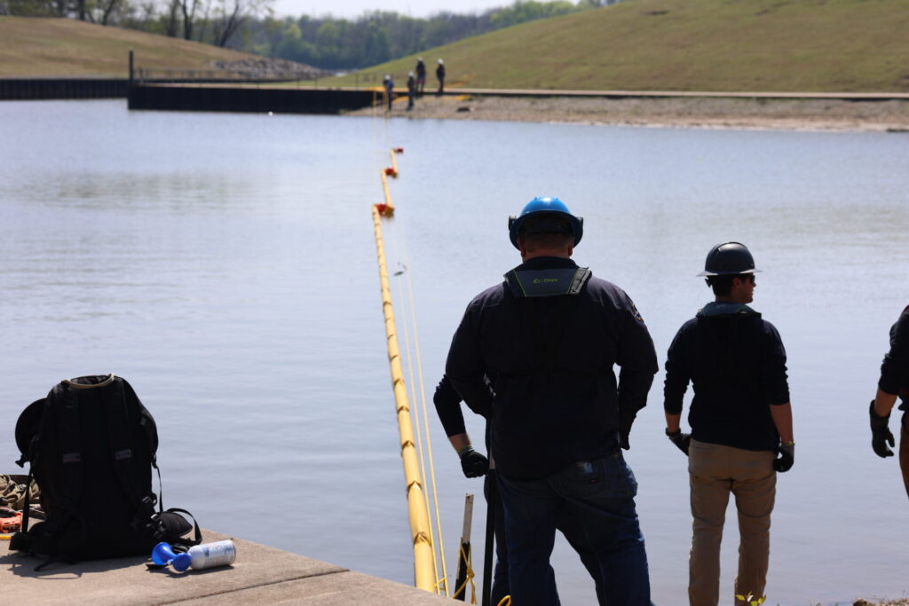 Containment boom deployment drill completed
