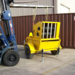 Oil mop skimmer ready to use