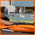 Float Pockets on Containment Boom Being Sealed
