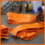 Containment Boom Ready to be Completely Assembled