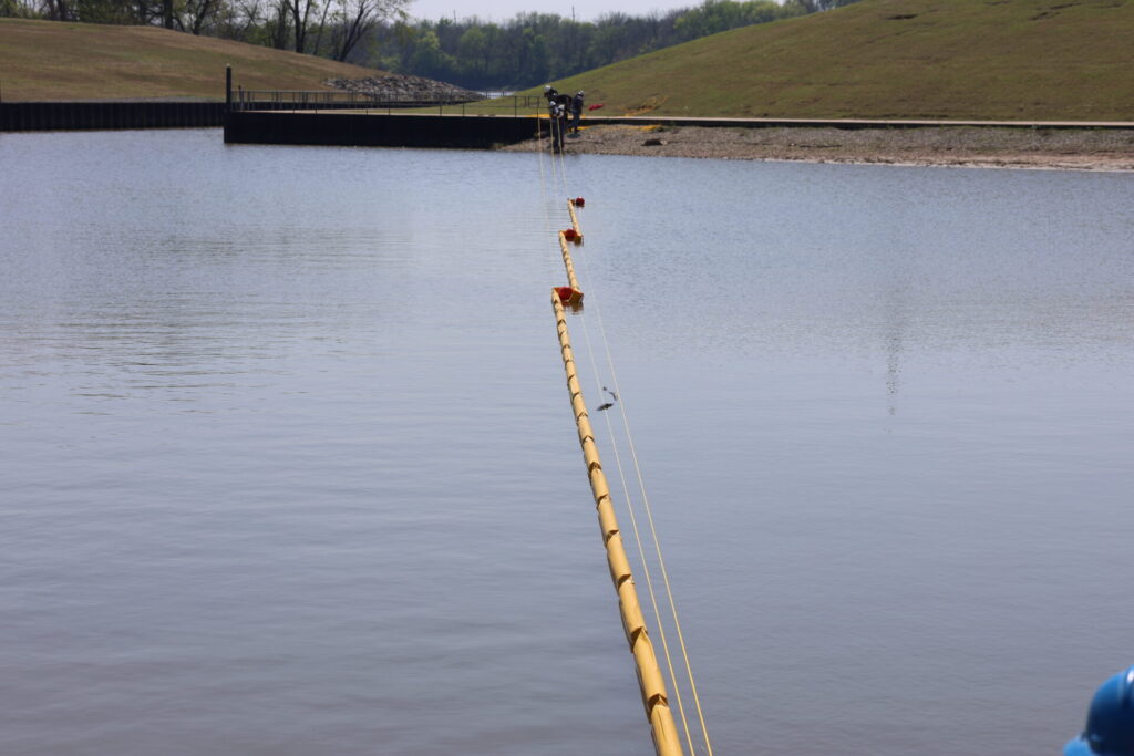Containment boom deployment drill completed