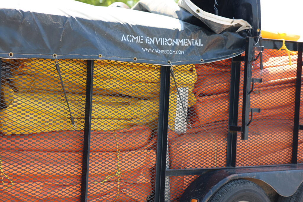 ACME trailer full of containment boom