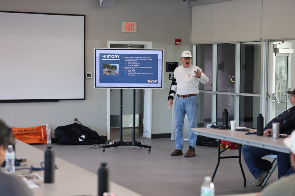 ACME's president giving an overview of ACME at Boom School