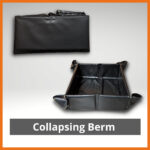 Secondary containment, drum spill containment, portable oil spill containment, primary containment, equipment containment, portable equipment containment, spill berms, spill response berms, 55 gallon drum containment, drum spill cleanup, gas leak containment, containing equipment leak, secondary containment berms
