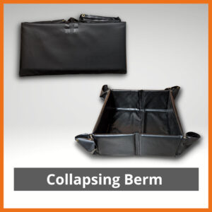 Secondary containment, drum spill containment, portable oil spill containment, primary containment, equipment containment, portable equipment containment, spill berms, spill response berms, 55 gallon drum containment, drum spill cleanup, gas leak containment, containing equipment leak, secondary containment berms
