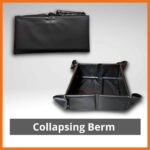Secondary containment, drum spill containment, portable oil spill containment, primary containment, equipment containment, portable equipment containment, spill berms, spill response berms, 55 gallon drum containment, drum spill cleanup, gas leak containment, containing equipment leak, secondary containment berms