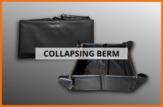 Collapsing collapsible containment berm secondary containment berm