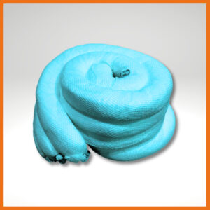 Universal Aggressive / HazMat Sorbent Boom: 5"-Dia x 10' Long