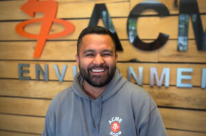 ACME Environmental Spill Technician Manny Hernandez who attempted to extinguish a truck fire