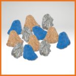Viscous snare boom pom-poms snare oil snare sorbents