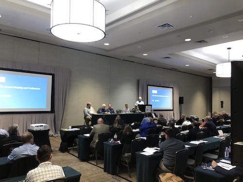 2023 Spill Control Association of America (SCAA) Meeting and Conference 2 panel discussion meeting in hotel ballroom at scaa annual meeting for the oil spill industry