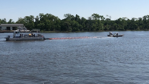 2023 Spill Control Association of America (SCAA) Meeting and Conference 5 boat being towed on lake in florida during scaa annual meeting