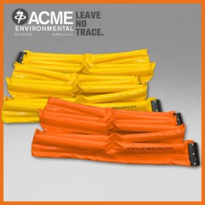 Thumbnail of ACME Environmental's 25ft and 50ft yellow and orange small mini boom containment boom
