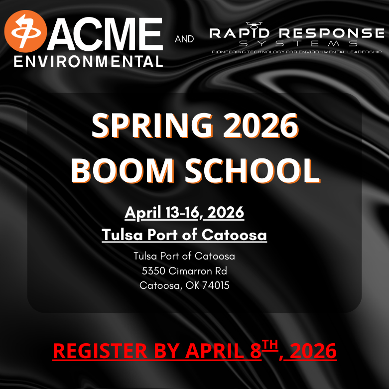 ACME Environmental training and containment boom deployment school hazwoper training refresher boom school