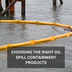 This is a containment boom that has been deployed in the water.